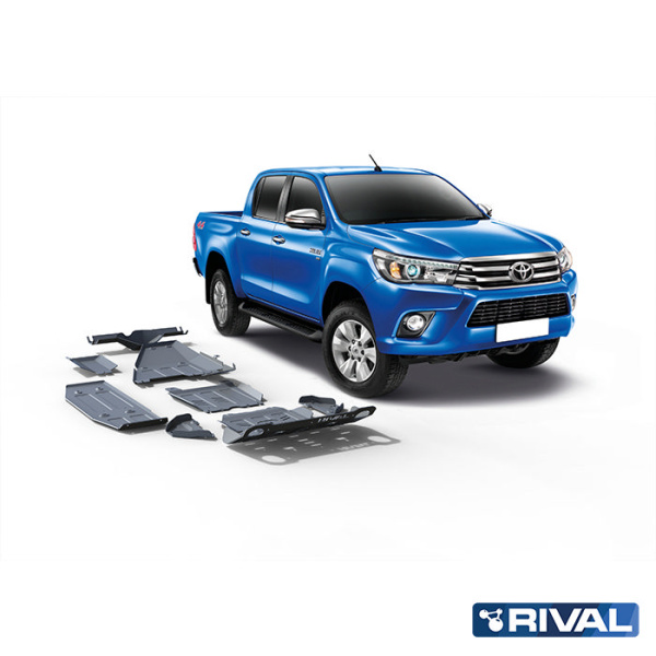 Skid Plates (Sets) Toyota Hilux 2015-2020; 2018-2020; 2021-; 2,4 l. / diesel